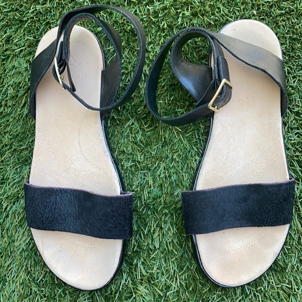 Clarks Leather Ankle Strap Sandals